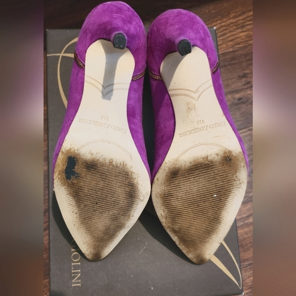 Enzo Angiolini Suede Pointy Heels Size 7 - Picture 4 of 7